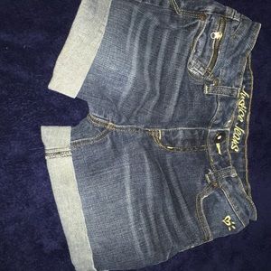 Justice denim shorts